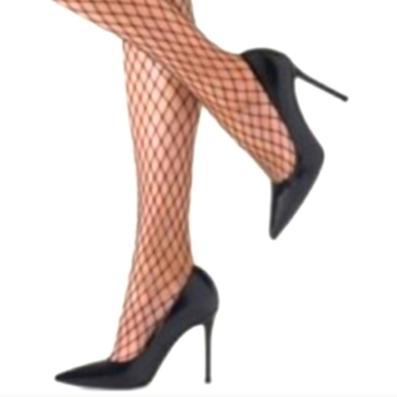 NEW Black Fishnet Control Top Fashion Tights - Picture 6 of 9